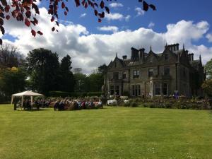 On the lawn at Craigsanquhar House Hotel